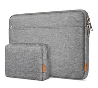 Inateck Funda Portátil 15-15,6 Pulgadas con Bolsa Accesorios, Gris