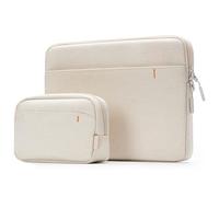 Inateck Funda Portátil para 14 Pulgadas MacBook Pro M5/M4/M3/M2/M1 Pro/MAX 2025-2021,13" MacBook Air/Pro M2/M1,13.6" MacBook Air M2,Surface Pro 9/8/X/7/6/5/4/3,con Bolsa para Accesorios,Beige