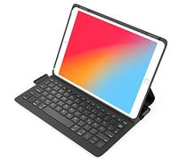 Inateck Funda ultraligera con teclado para iPad 2020 (8ª generación)/iPad 2019 (7ª generación) de 10.2 pulgadas, iPad Air 3 y iPad Pro 10.5, con botón de encendido inteligente, QWERTZ, BK2006