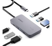 Inateck Hub USB C USB 3.2 Gen 2, 7 En 1 Adaptador USB C a HDMI 4K, Cable de 50cm, HB2027