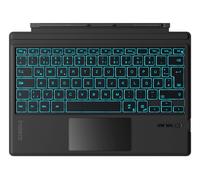 Inateck Teclado Surface Pro 7, compatible con Surface Pro 7/7+/6/5/4 con panel táctil, Bluetooth 5.3, iluminación de fondo de 7 colores, QWERTZ, KB02027
