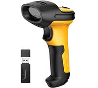 Inateck Lector Codigo Barras Escáner de Códigos Inalámbrico 2.4GHz Barcode Scanner | Alcance 60m Batería 2600mAh Duración batería Uso ininterrumpido 1 Mes Lectura automática rápida y precisa P6