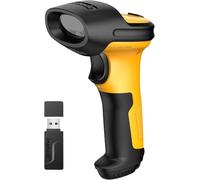 Inateck Lector Codigo Barras Escáner de Códigos Inalámbrico AI, 2.4GHz Barcode Scanner, Alcance 60m Batería 2600mAh Duración batería Uso ininterrumpido 1 Mes Lectura automática rápida y precisa P6-AI