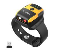 Inateck Lector Código de Barras Inalámbrico 1MP 2D QR, Escáner de Muñeca Manos Libres con Control por Voz, Inclinación Ergonómica 10°, Bluetooth 5.3, Ligero 60g para Clasificación