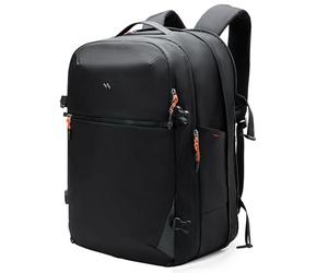 Inateck Mochila de viaje ligera de 39-46 l, ampliable, equipaje de mano, avión, mochila para hombre y mujer, a prueba de salpicaduras, mochila de viaje para portátil de 16 pulgadas, para negocios