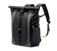 Inateck Mochila RollTop 22L, Resistente a Salpicaduras, Compatible con Portátiles de 15,6-16 Pulgadas, con Orificio para Auriculares, Ideal para Trabajo, Ocio, Ciclismo y Viajes de Fin de Semana