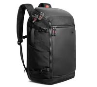 Inateck Mochila Viaje 40L Cabina TSA Acceso Rápido, Negro | 7 compartimentos modulares, resistente al agua, antirrobo, materiales sostenibles, PC 17", ideal para negocios y viajes