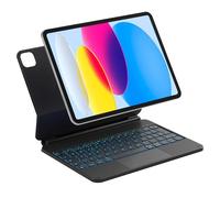 Inateck NeoMagic Funda de Teclado Magnético para iPad 10a Generación 10,9 Pulgadas, 11a Generación 2025 A16 11 Pulgadas, Teclado con Trackpad, Soporte Plegable, Retroiluminación de 7 Colores, KB09119