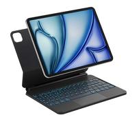 Inateck NeoMagic Teclado Magnética Tipo Magic Keyboard para iPad Air 11“ (M3/M2), iPad Air 5/4 y iPad Pro 11” (1a-4a Gen). Panel Táctil, Soporte Ajustable, Retroilum. 7 Colores, Batería Duradera.