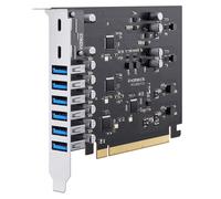 Inateck PCIe USB 3.2 Gen 2 Card, USB C Power Delivery Charging, 2 USB C Ports an