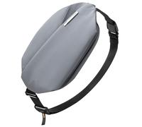Inateck Riñonera cruzada Sling Bag X – 4L, resistente al agua, correa ajustable, gris oscuro L