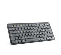 Inateck Teclado Bluetooth inalámbrico con 3 Bluetooth, diseño delgado, recargable, QWERTZ para iPad Pro/Air/Mini/10.9/10.2/9.7/Windows/iOS/MacOS/Android, teclado ergonómico, KB107
