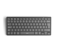 Inateck Teclado Bluetooth Inalámbrico Español QWERTY con Ñ, 3 Dispositivos para iPad/Tablet/Móvil, Ultradelgado Portátil con Teclas Agrandadas, AAA, Windows/Android/iOS, Gris