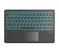 Inateck Teclado para tablet, ultrafino, función AI, retroiluminación de 7 colores, compatible con iPad 10/9/8, iPad Air, iPad Pro de 12.9 pulgadas, 11 pulgadas, 10.5 pulgadas, iPad Mini 7/6/5,