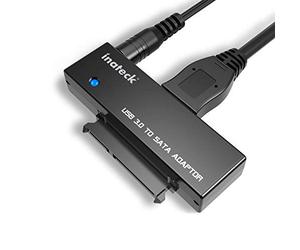 Inateck USB 3.0 a SATA Adaptador Convertidor para 2.5/3.5 Pulgadas Disco Duro HDD SSD con 12V/2A Fuente de Alimentación, Cable sata USB 3.0, Negro
