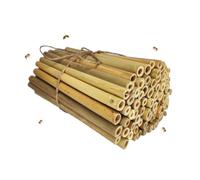 INature Paquete de 100 tubos de bambú natural de 6 pulgadas, recambio ecológico para casa de abejas, perfecto para hoteles de abejas, pollinator boxes, suministros de colmena de abejas solitarias
