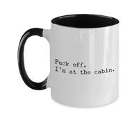 Inauguración De La Cabaña, ¡Vete A La Mierda, Estoy En La Cabaña! Taza Cerámica Taza De Café Porcelana Tazas 330Ml Para Bebidas Amigo Cacao
