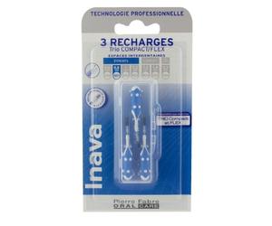 Inava Brozettes blue 3 recambios estrechos 0,8 mm azul