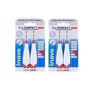 Inava Trio Compact 444 - Juego de 2 cepillos de dientes (1,5 mm)