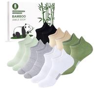 inaWarm Calcetines deportes de bambú para Mujer/Niñas, 6 pares,calcetines cortos,running,transpirables,calcetines tobilleros,con caja de regalo Multicolor Talla L