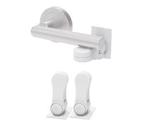 Inaya - Cerradura de puerta a prueba de niños (2 unidades) - Cerradura de manija de puerta, adhesivo 3M, diseño minimalista - sin perforaciones para manijas de puerta de seguridad infantil por Inaya