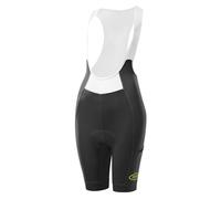 INBIKE Culotte Ciclismo Bici Ciclista Mujer con Tirantes Ligeros Acolchado y Bolsillo Verano, Pantalones Cortos para MTB Bicicleta Carretera Transpirable Elástico, Negro L