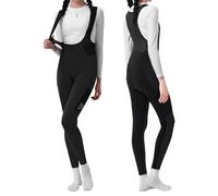 INBIKE Culotte Ciclismo MTB Largo para Mujer, Tirantes Extraíbles Pantalones Bicicleta Montaña y Carretera Acolchado Transpirable con Bolsillo, Ropa, Negro XL