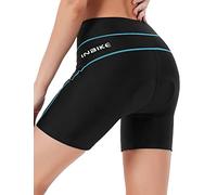 INBIKE Culotte Ciclismo Mujer Pantalon Corto Ciclismo Mujer Bicicleta MTB para Verano con Badana Almohadilla Espuma De Alta Densidad con Memoria