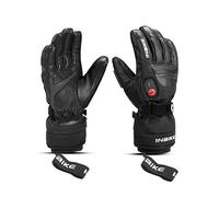 INBIKE Guantes Calefactables Motos Invierno Hombre Mujer Impermeable Guante De Piel con Baterías Recargables para Esquí Snowboarding Senderismo Bicicleta Esquí Negro-2 L