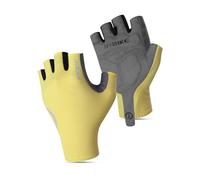 INBIKE Guantes Ciclismo Corto Frescos Verano Guantes MTB Hombre Mujer Unisexo Ligeros Transpirables Secado Rápido Antideslizante Guantes Gym Deprotes Amarillo-L