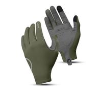 INBIKE Guantes Ciclismo MTB Hombre Invierno Guantes Termicos Forro Polar Pantalla Táctil Moto Bici Correr Elástico Guantes Largos a Prueba de Viento Bicicleta (Verde-XL)