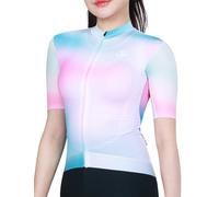 INBIKE Maillot Ciclismo Mujer Ropa Camiseta Verano Bicicleta Manga Corta Carretera Montaña Ciclista Bici MTB Deporte Correr Senderismo Rosa L