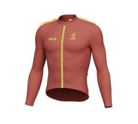 INBIKE Maillot de Ciclismo de Manga Larga para Hombre Diseño Invernal con Colores de Forro Polar, Corte Ajustado Reflectantes Bolsillos Traseros.para Ciclismo en Carretera
