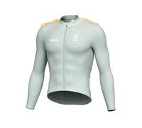 INBIKE Maillot de Ciclismo de Manga Larga para Hombre Diseño Invernal con Colores de Forro Polar, Corte Ajustado Reflectantes Bolsillos Traseros.para Ciclismo en Carretera