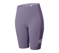 INBIKE Pantalones Cortos de Ciclismo Bici Mujeres Verano de Verano Acolchados con Acolchado de Asiento 3D un Bolsillo Transpirable Altamente elástico, Violeta M