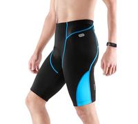 INBIKE Pantalones Cortos De Ciclismo con Badana De Espuma para Hombre, Pantalon Bicicleta MTB Bici Ciclista para Verano Deportes Al Aire Libre(Azul,XL)