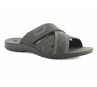 inblu Chanclas de hombre de tiras cruzadas con cierre de, plantilla acolchada Sandalias de chanclas Hombre, gris, 41 EU