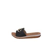 inblu Chanclas de mujer con parte superior con abrazadera dorada, plantilla de piel sintética acolchada y suela bicolor Sandalias de chanclas Mujer