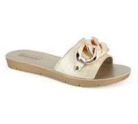 inblu Chanclas mar Reina de la Playa, Mule Mujer, Platino, 39 EU