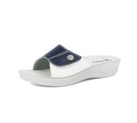 inblu Ciabatte Donna A Fascia Colorata con Chiusura Regolabile In Velcro, Plantare Anatomico, Dal 35 Al 41, Sandalias deslizantes Mujer, Turquesa, 39 EU