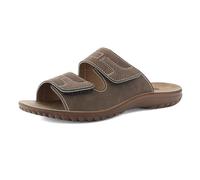 inblu Ciabatte Uomo In Ecopelle A Doppia Fascia Regolabile con Strappo, Mule Hombre, marrón, 42 EU