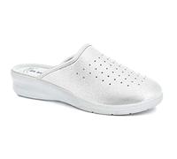 inblu Coloridos Zuecos Clásicos, Sandalias de Chanclas Mujer, Plata, 36 EU