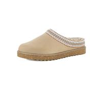 inblu Pantofole Donna con Ecopelliccia E Bordo Cucito, Calde E Comode, Tomaia Tessuto, Suola Sintetica, Pantuflas Mujer, Natural, 38 EU