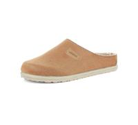 inblu Pantofole Donna con Interno Ecopelliccia E Plantare In Vera Pelle Estraibile, Pantuflas Mujer, marrón, 38 EU