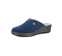 inblu Pantofole Donna con Zeppa E Design Geometrico, Plantare Imbottito In Pelle, Tacco 4,5 Cm, Pantuflas Mujer, Turquesa, 38 EU