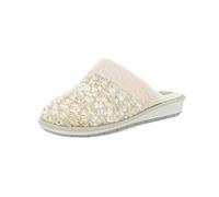 inblu Pantofole Donna Effetto Lana con Bordo Morbido, Suola Flessibile E Linea Giovane, Pantuflas Mujer, Hielo, 37 EU