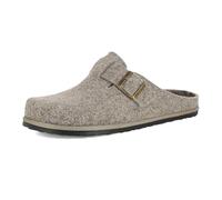 inblu Pantofole Uomo Ecofriends con Fibbie Regolabili E Plantare Estraibile In Vera Pelle, Pantuflas Hombre, TóRTOLA, 45 EU