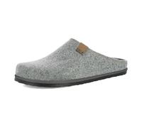 inblu Pantofole Uomo Ecofriends con Plantare In Vera Pelle Imbottito Estraibile, Pantuflas Hombre, Plateado, 42 EU