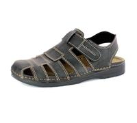inblu Sandali Uomo Da Trekking con Plantare In Pelle Imbottito E Chiusura Regolabile A Strappo, 40/54, Hombre, marrón Oscuro, 41 EU