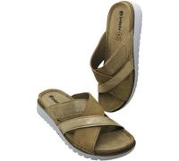 inblu - Sandalia Plana Estilo Chancla Mujer CN000057-3191450000003 - Color Platino, Talla 37
